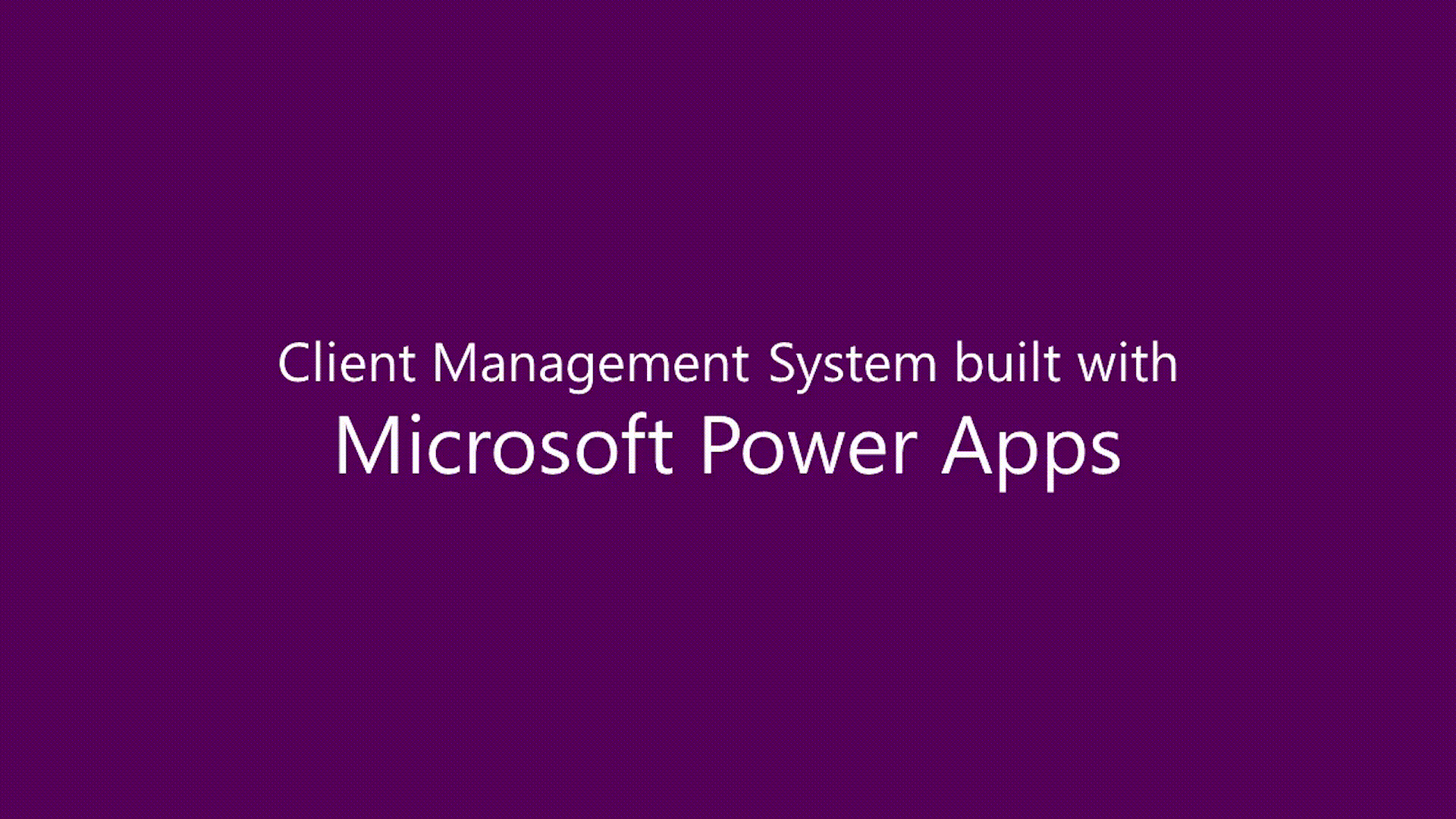 Animated GIF demo of Power Apps model-driven app