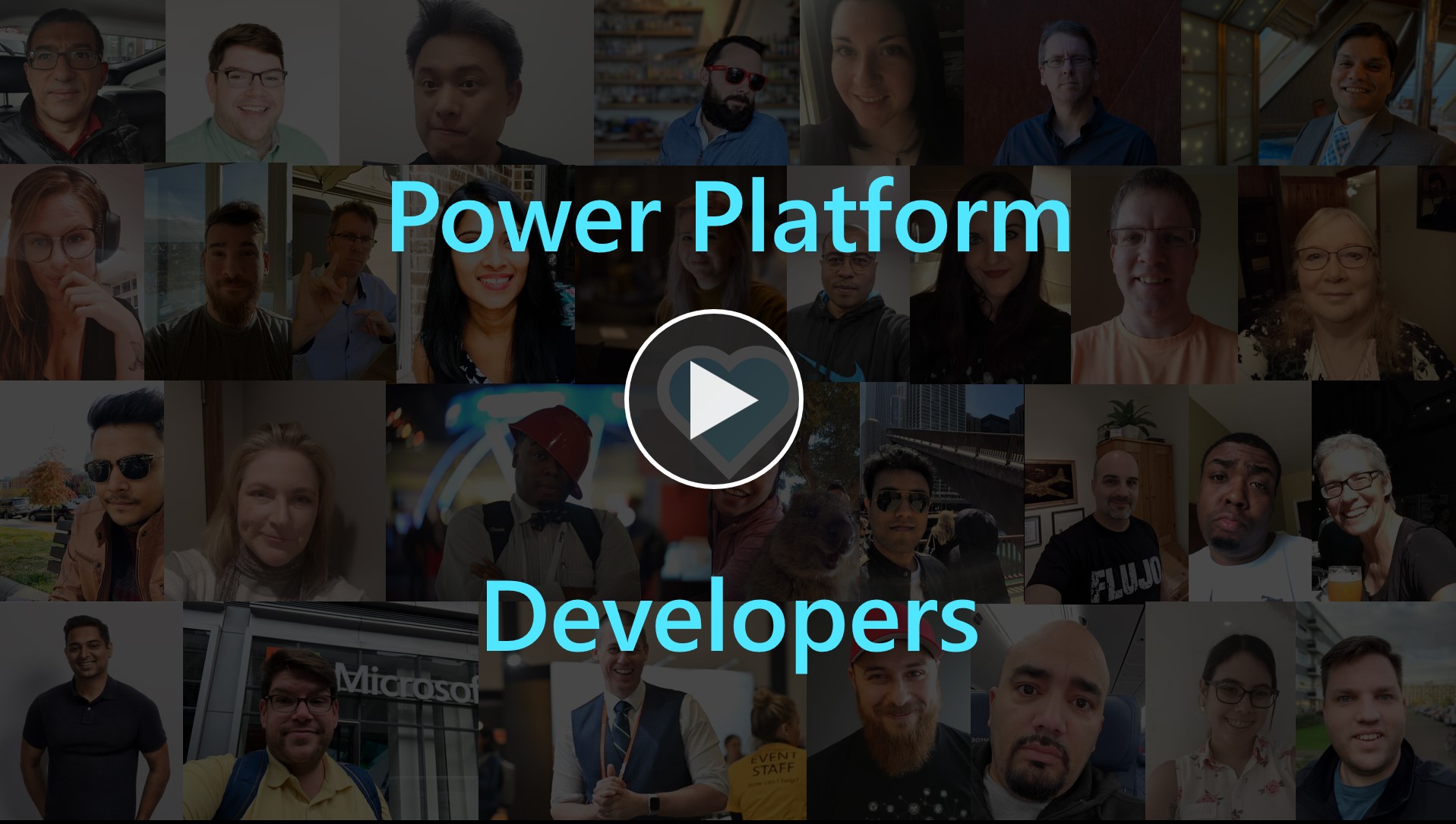 Video thumbnail to launch 'Power Platform loves Developers' montage video